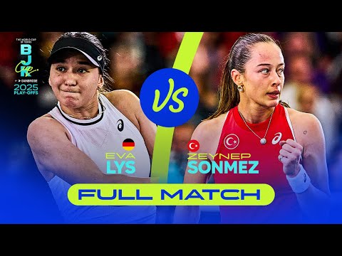 Eva Lys (GER) vs Zeynep Sonmez (TUR) | 2025 Billie Jean King Cup Play-offs | FULL MATCH
