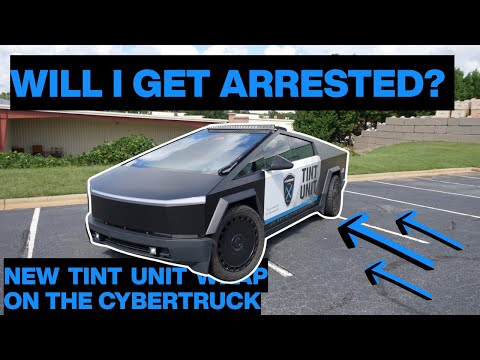 WILL I GET ARRESTED? - NEW CYBERTRUCK "POLICE" WRAP