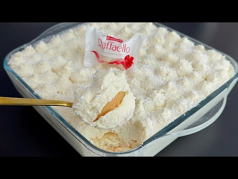 The Perfect No-Bake Dessert! Ultra Easy Coconut Tiramisu! The Raffaello Flavor to Savor!