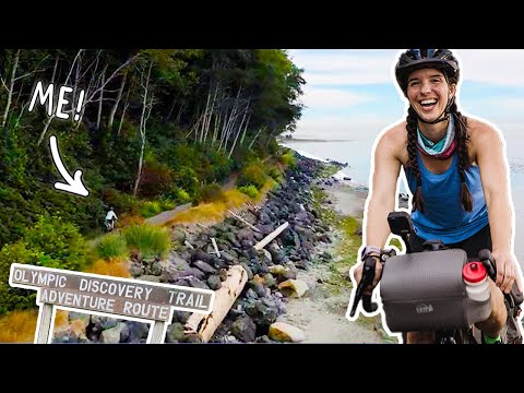 My First BIKEPACKING Trip!! 90-Miles by E-Bike on the Olympic Discovery Trail! | Miranda in the Wild