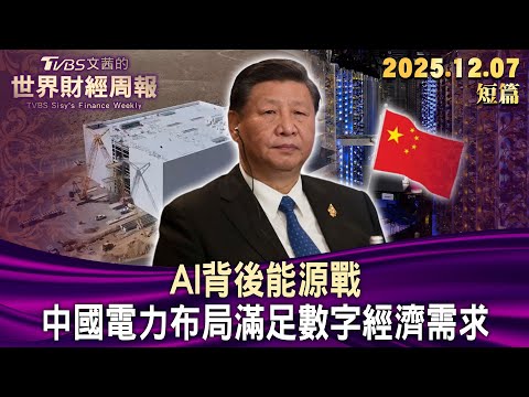 AI背後能源戰 中國電力布局滿足數字經濟需求【短篇】#TVBS文茜的世界財經周報 20251207