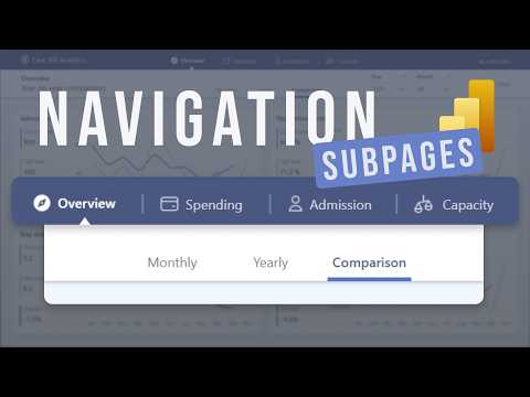 How to Create Navigation with Subpages in Power BI