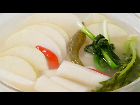 Don't bother with pickling dongchimi✔️ This method allows you to scrape off all the broth and eat...