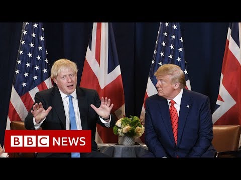 Donald Trump: Boris Johnson 'is not going anywhere' - BBC News