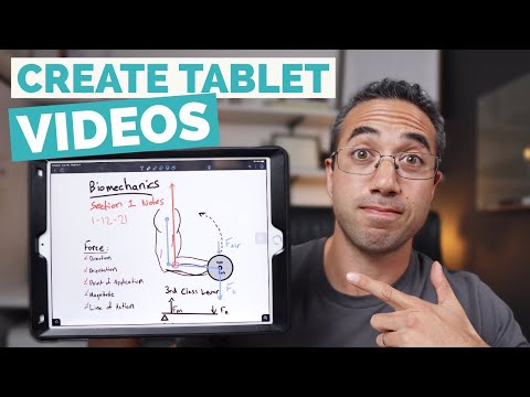 Create Engaging Lecture Videos from an iPad or Tablet | Teach Through Video Series