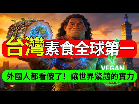 【台灣第一名】連外國人都看傻了!台灣素食憑什麼成為全球指標?帶你揭開讓世界驚豔的寶島實力!#台灣素食#素食天堂#台灣美食#台灣旅遊#植物肉#仿肉技術#素食夜市