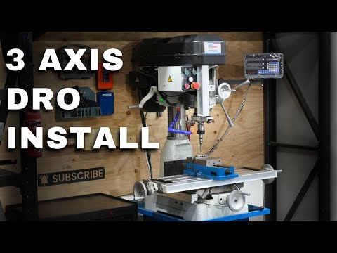 Installing a 3-Axis DRO on my HAFCO HM-32B Mill