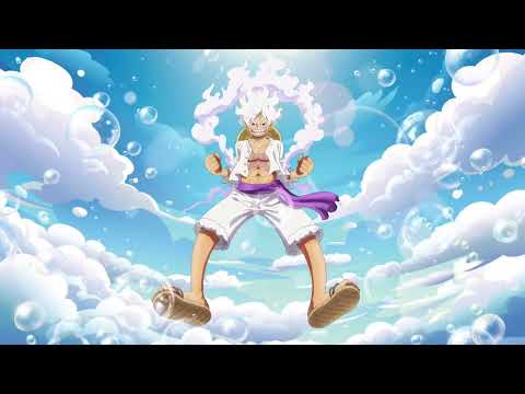 Gear 5 Luffy bubbly cloudy sky 4k wallpaper 1 hour