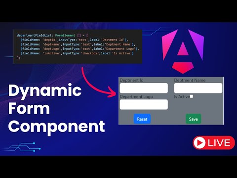 Reusable Form Component  in Angular | Dynamic Form Component Angular