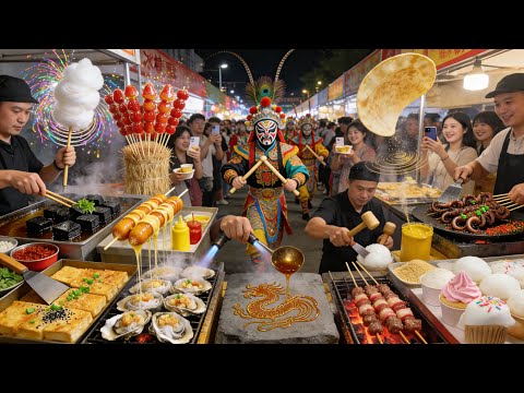 The Foshan Food Carnival in Guangdong! Featuring a diverse array of delicacies including stinky t...