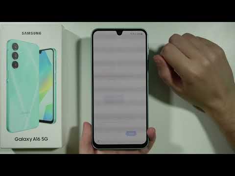 Samsung Galaxy A16 5G: How to do First Set Up - Initial Configuration
