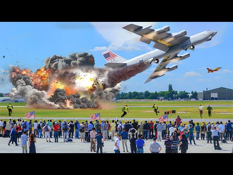 US Air Force B-52 Bomber Crew Performs Emergency Flight During Takeoff!