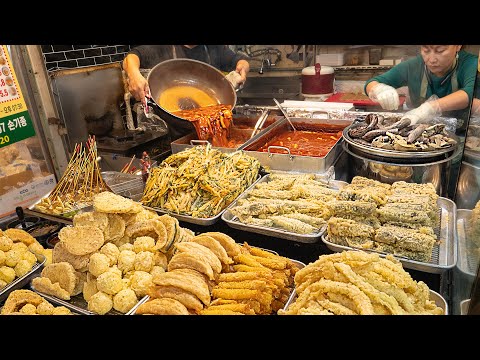 Korean tteokbokki! Customers have been lining up since early morning. – Korean street food
