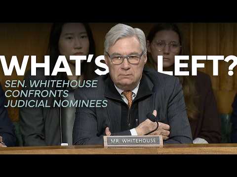 "I Hope You Realize How Ridiculous The Four Of You Look." Whitehouse Calls Out Squirrelly Nominees