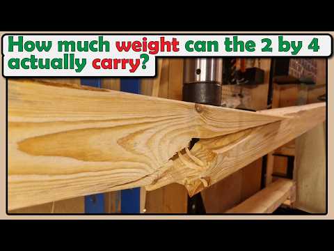 I tested the strength of the 2 by 4!