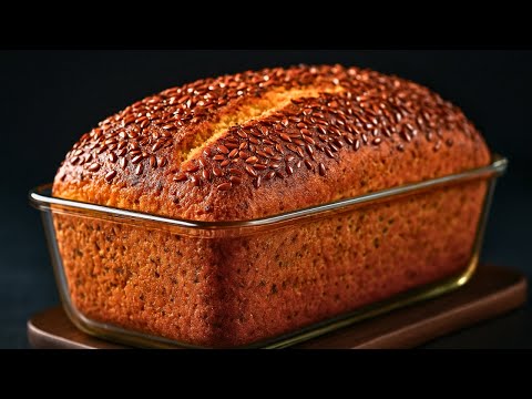 The simplest oatmeal bread – 5 minutes dough, golden crust, soft inside