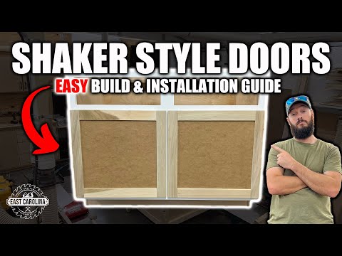 How to build super SIMPLE shaker doors // Easy DIY shaker cabinet doors