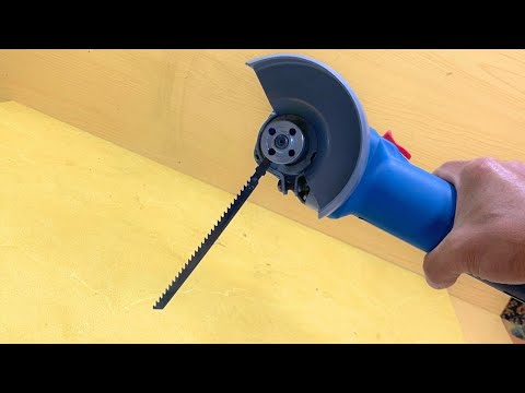 Insert the saw blade into the angle grinder and you will be surprised with the results