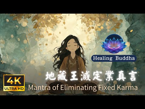 【地藏王滅定業真言】療癒版 1小時 ⚡ 不可思議消業能量 | Mantra of Eliminating Fixed Karma #滅定業真言