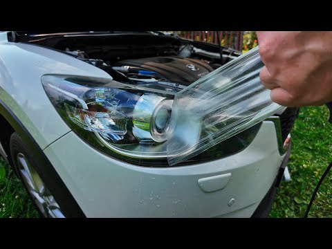 Protecting Headlights with Polyurethane Film - How to Make It Yourself at Home