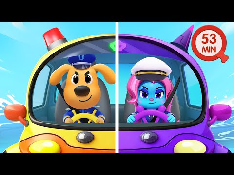 Fake School Boat | Outdoor Safety Rules | Police Cartoon | Sheriff Labrador