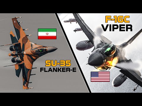 F-16C Viper Vs Su-35 Flanker-E | Scramble Against Incoming Attack | Digital Combat Simulator | DCS |