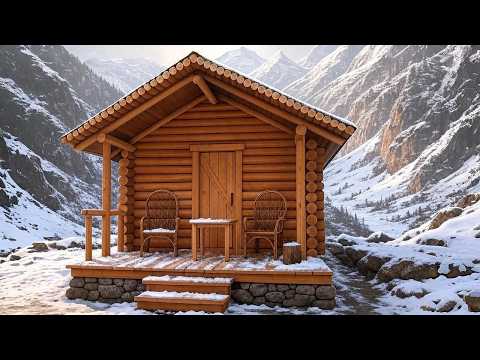 Man Constructs Ideal Log Home in Peaceful Wilds: Solo Off-Grid 2025