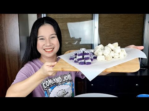 Gagawa Tayo Ng Espasol. Dalawang Flavor Ang Gagawin Natin. May Ube Esapasol At Regular Espasol