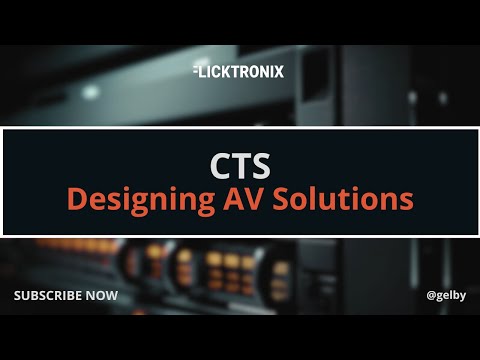 AVIXA CTS // Audio Solution Design// Certified Technology Specialist Course Taster
