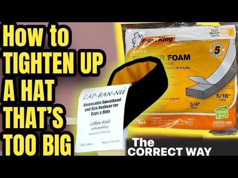 How to Tighten A Hat - Make A Hat Smaller - The Correct Way to Size Down a Hat