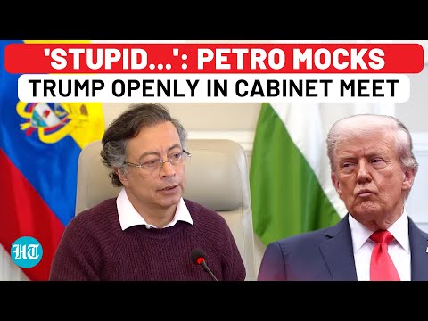On Cam: Petro Calls Trump 'Stupid…' Openly In Cabinet Meet, Reacts To US Visa Cancellation| Colombia