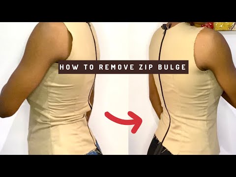 HOW TO remove ZIP BULGE |SWAY BACK ADJUSTMENT METHOD  |BEGINNER FRIENDLY