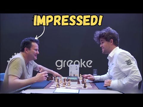 Magnus Carlsen Impressed His Opponent Bacrot With Stunning Calculations!