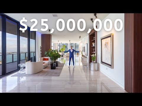 $25M FULL FLOOR Penthouse in Downtown Miami with Ocean Views at 1000 Museum by Zaha Hadid