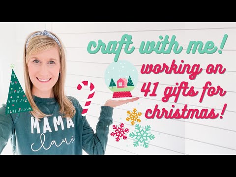 🎄 A Very Cricut Christmas!  Finishing 41 Christmas Gifts & Sharing Cricut Christmas Gift Ideas!🎄