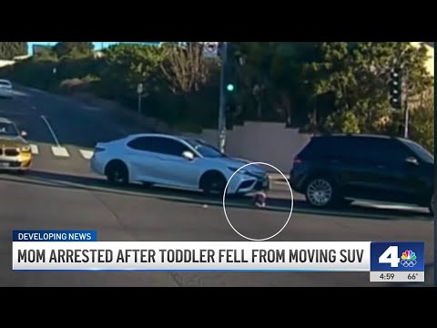 Video: Toddler falls out of a moving car in Fullerton