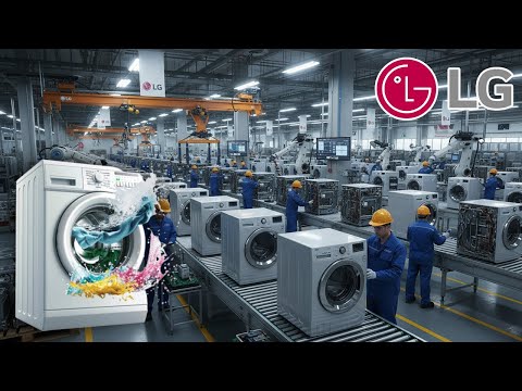 How LG Makes Washing Machines ⚙️ Amazing Factory Automation – Smart Home Appliance