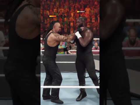 UNDERTAKER VS OMOS | #shorts #viralshorts #wwe2k23 #wwe