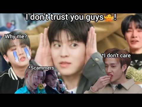 Stray Kids 'trying' to TRUST each other for 8 minutes straight part 2