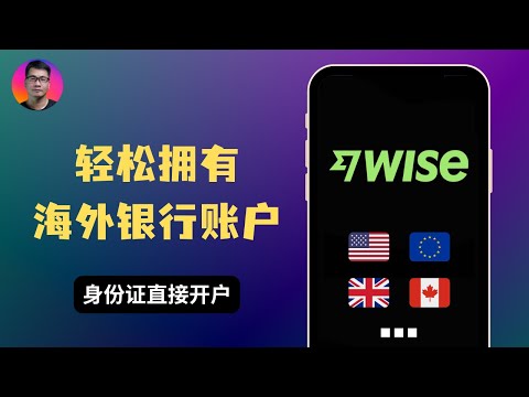 一个 Wise 等于拥有多个海外银行账户 | 免手续费收款 + 汇率低损耗 | 中国身份证直接注册
