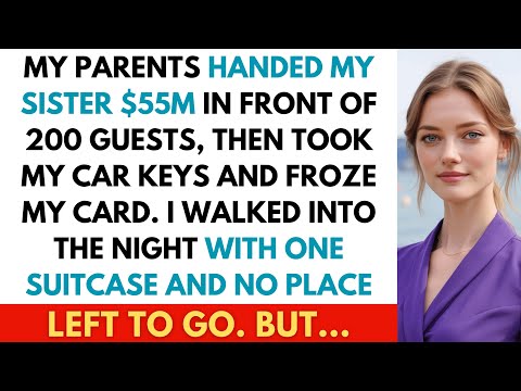 My Parents Gave My Sister $55M at Her Engagement Party, Then Told Me to Leave With One Suitcase