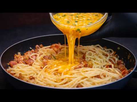 The Most Delicious Spaghetti You Can Make in 10 Minutes! Easy Dinner Recipe!