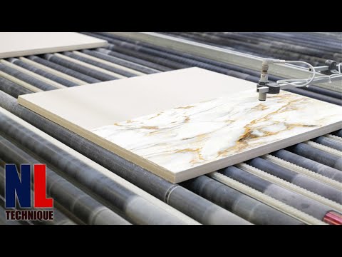 Amazing Modern Ceramic Tile Manufacturing Process With Advance Technology And Creative Workers