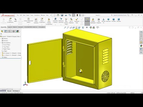 Solidworks sheet metal tutorial | Design of Electrical enclosure in Solidworks