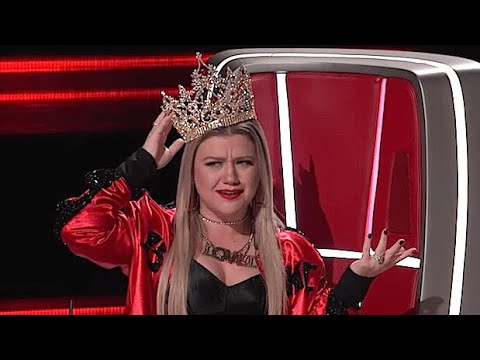 The Voice USA | FUNNY Kelly Clarkson reactions to being picked by contestants