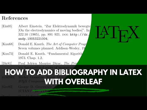 How to add Bibliography in Latex with Overleaf