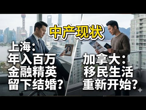 上海人36岁年入百万两套房，移民加拿大还是留在上海结婚？中产的人生分岔口中产焦虑｜现实抉择｜阶层流动｜婚姻成本｜移民风暴