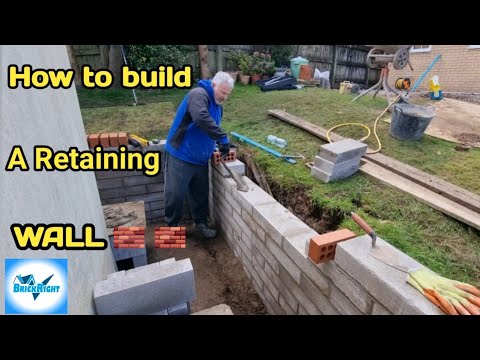 How to build a block retaining wall 🧱 🧱