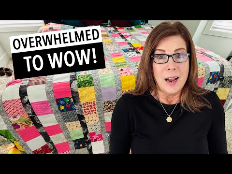 ♻️ 😇 From Scraps ✂️ ♻️ | 5 inch squares | 💕 ONE DAY 💖 | Stashbuster | Scrapbuster | Charity Quilt