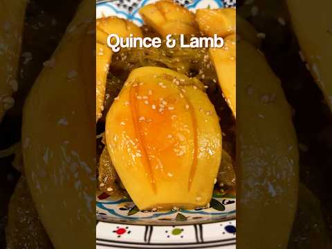 Quince Lamb Tagine #moroccanfood #moroccantagine #quince  #northafricancuisine